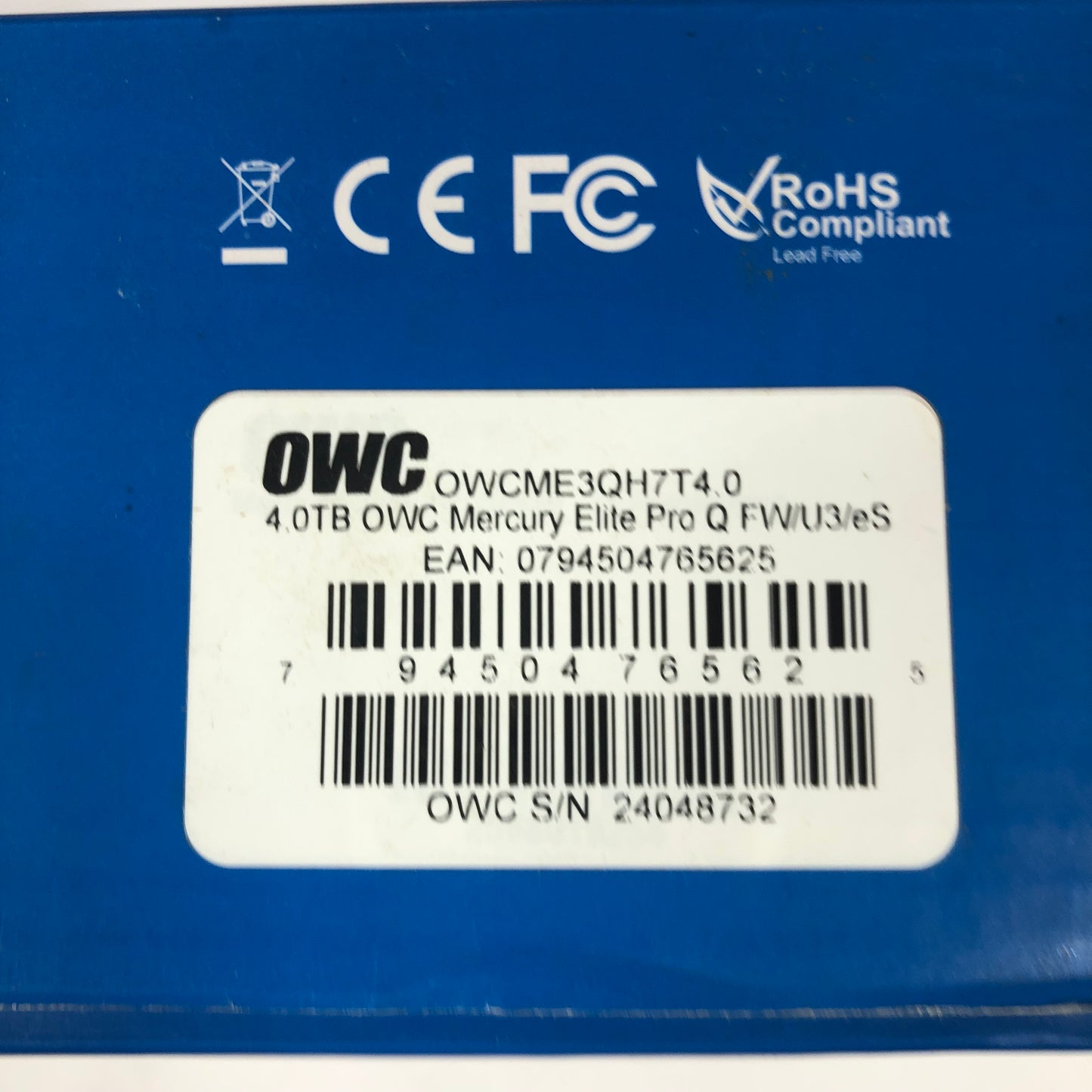Other World Computing 3.5" Mercury Elite Pro 4TB HDD OWCME3QH7T4.0