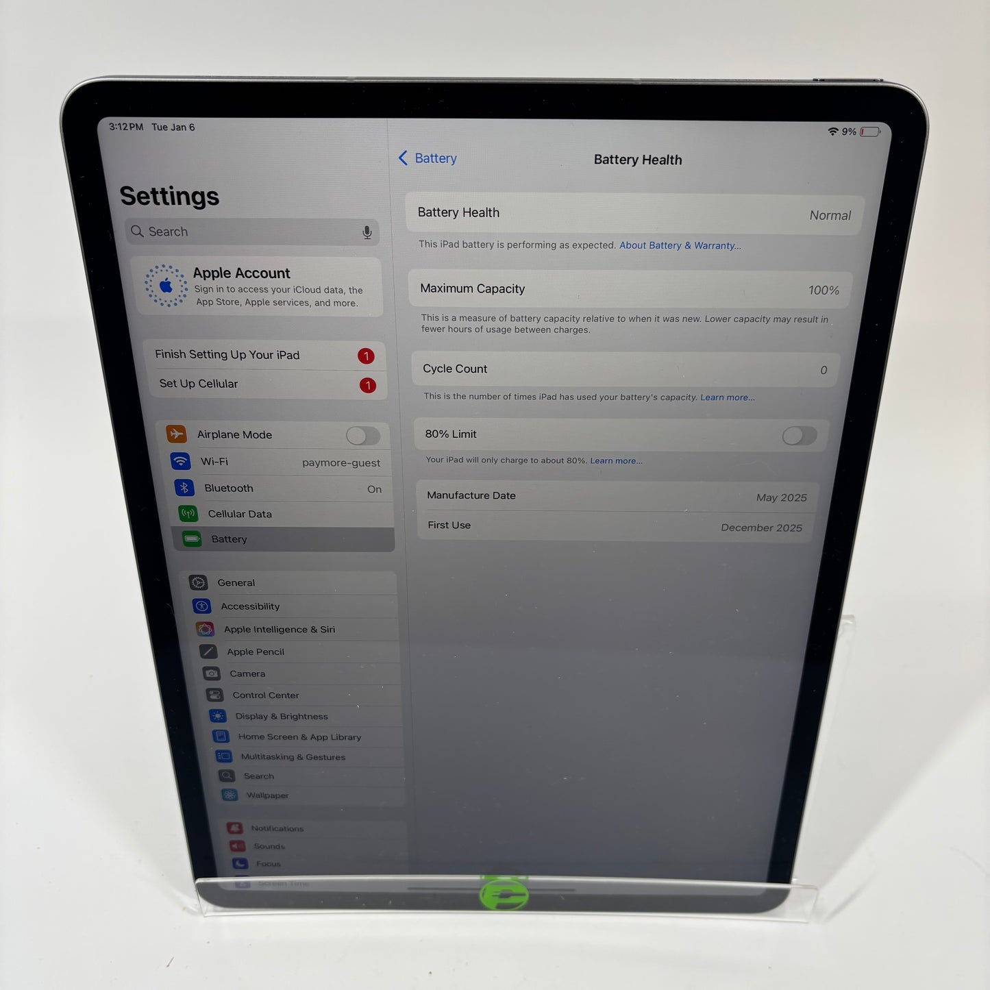 Unlocked Apple iPad Air 13" M3 128GB Space Gray MCJ14LL/A