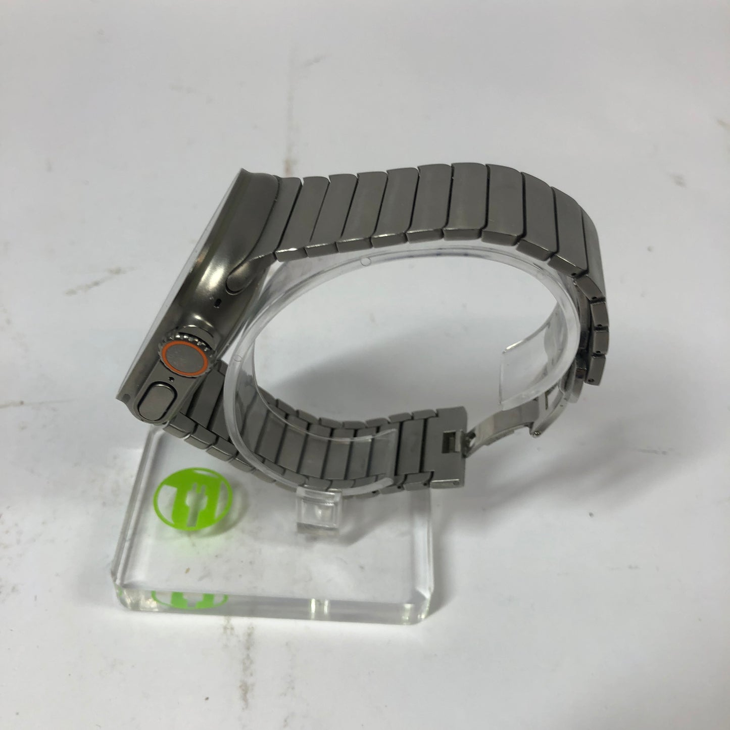 Unlocked Apple Watch Ultra 49MM Natural Titanium Stainless Milanese Loop A2622