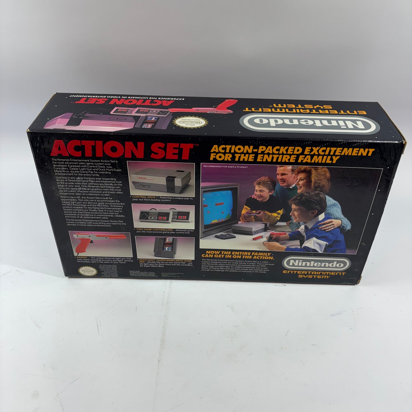 Nintendo Entertainment System NES-001 Gray Action Set CIB