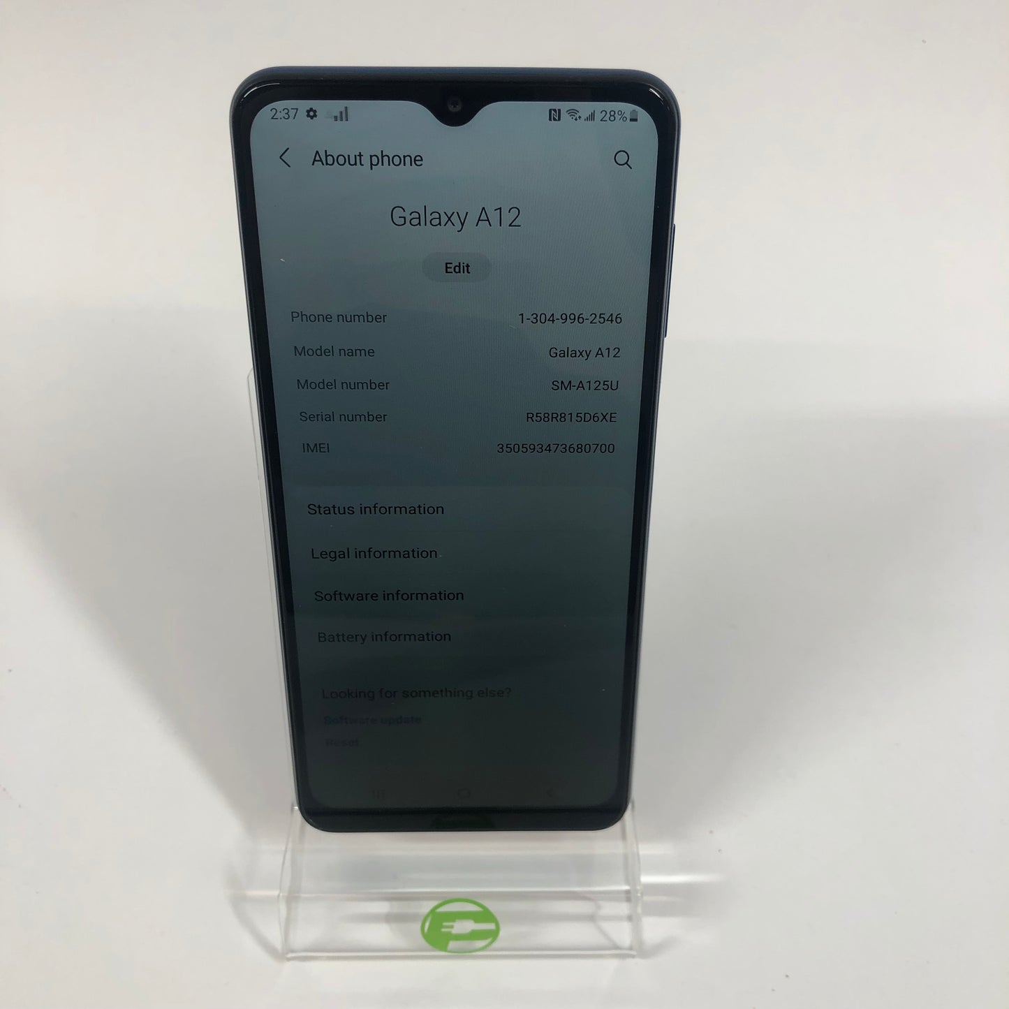 Unlocked Samsung Galaxy A12 32GB SM-A125U Cloud Blue