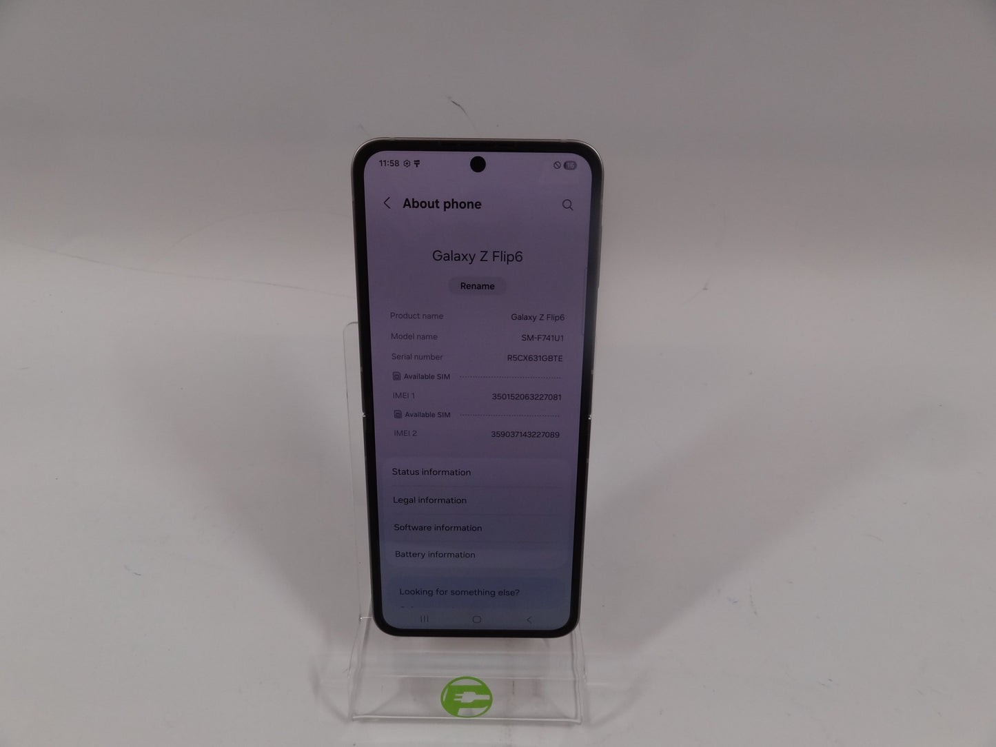 Unlocked Samsung Galaxy Z Flip6 12GB RAM 512GB SM-F741U Silver
