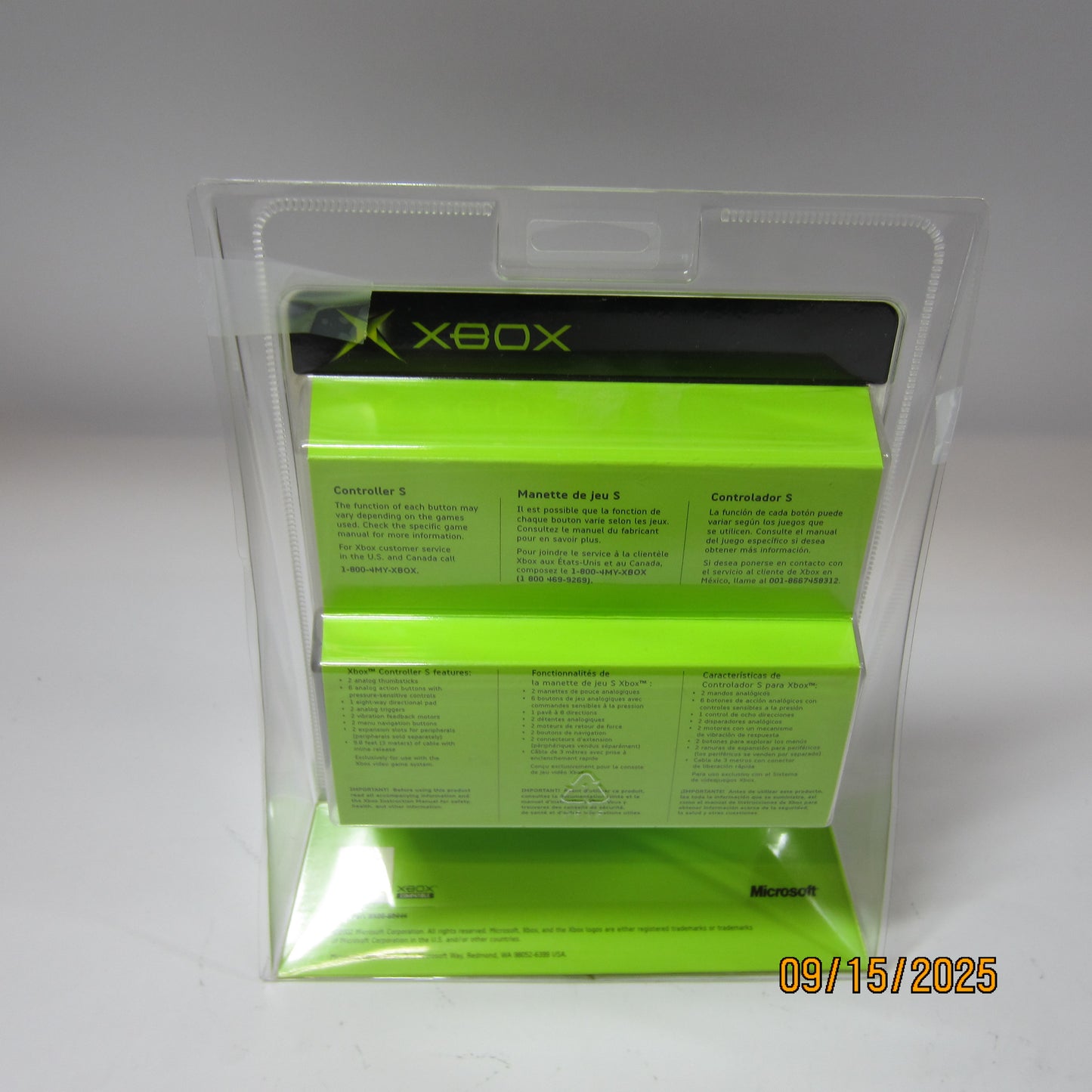New Microsoft Original Xbox Controller S Black 1201