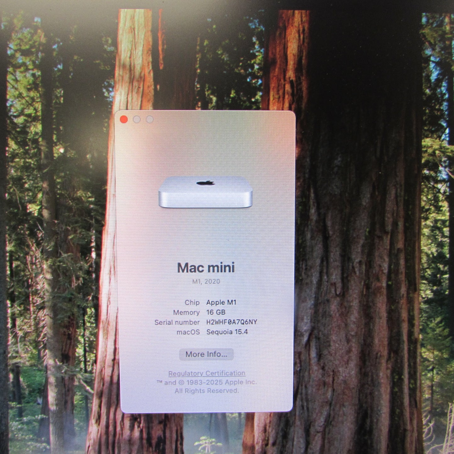 2020 Apple Mac Mini M1 3.2GHz 16GB RAM 256GB SSD Silver A2348