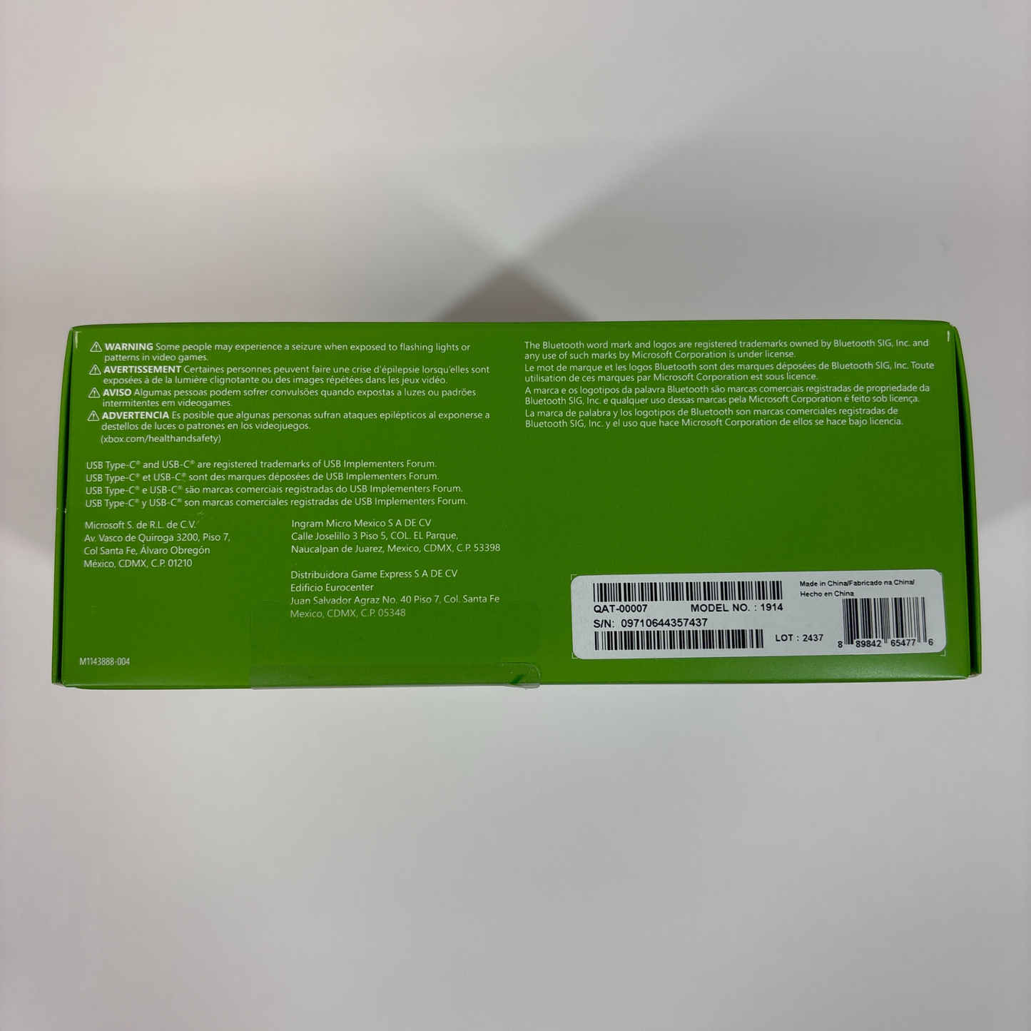 New Microsoft Xbox Series X|S Wireless Controller Black 1914