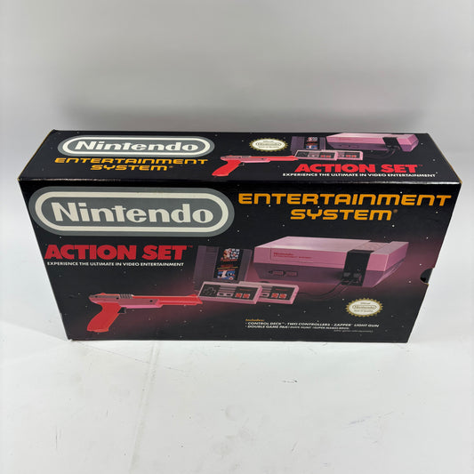 Nintendo Entertainment System NES-001 Gray Action Set CIB