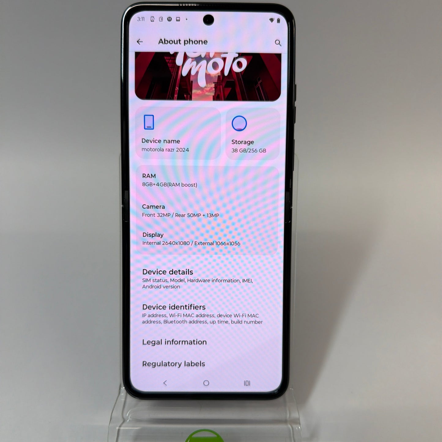 Metro Motorola motorola razr 256GB 15 Black XT2453-3