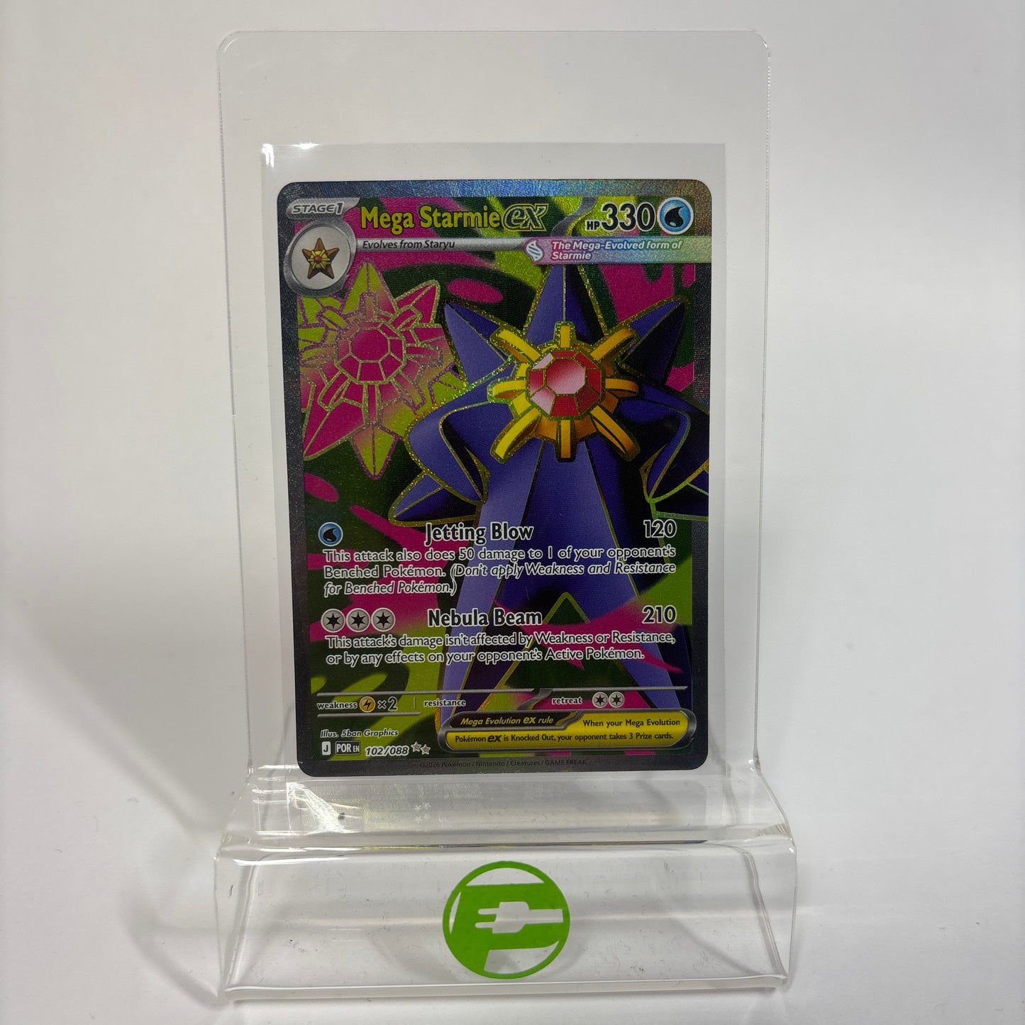 Pokémon TCG Perfect Order Mega Starmie ex 102 Holo English