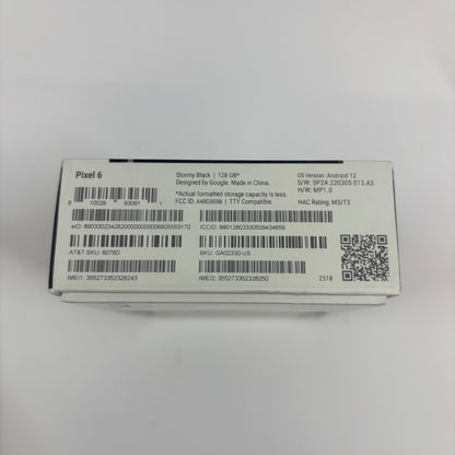 Unlocked Google Pixel 6 128GB Black G9S9B