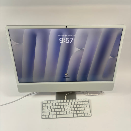 2024 Apple iMac 24" M4 4.5GHz 16GB RAM 256GB SSD Silver MWUC3LL/A