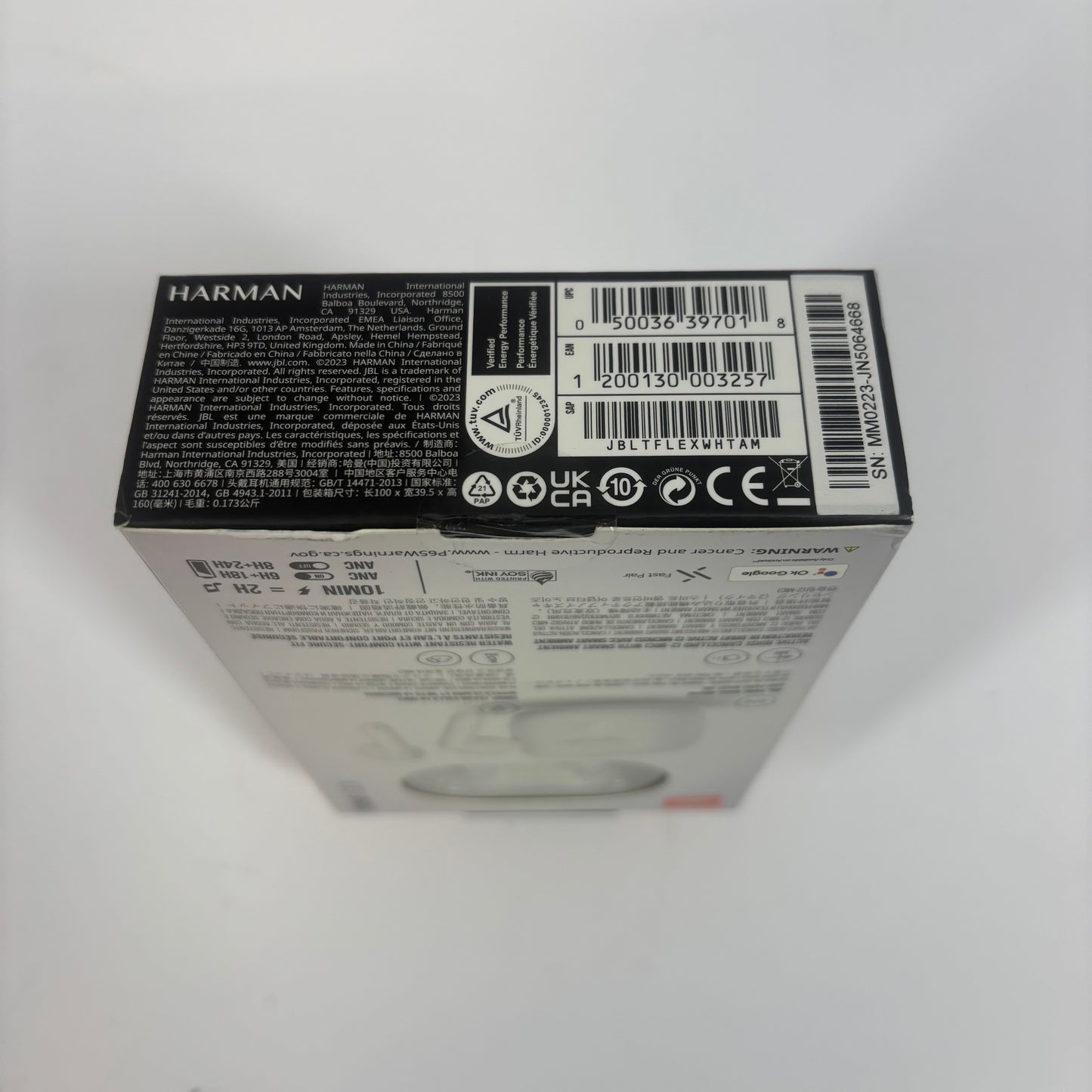 New JBL Tune Flex Earbuds White JBLTFLEXWHTAM