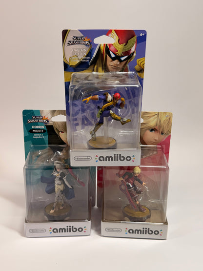 New Nintendo Amiibo Corrin & Shulk & Captain Falcon