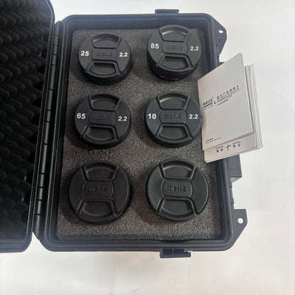 Meike Mini Prime T2.2 Series 4-6* Cine lens Kit for APS-C E Mount Cameras w/ Free Hard Case