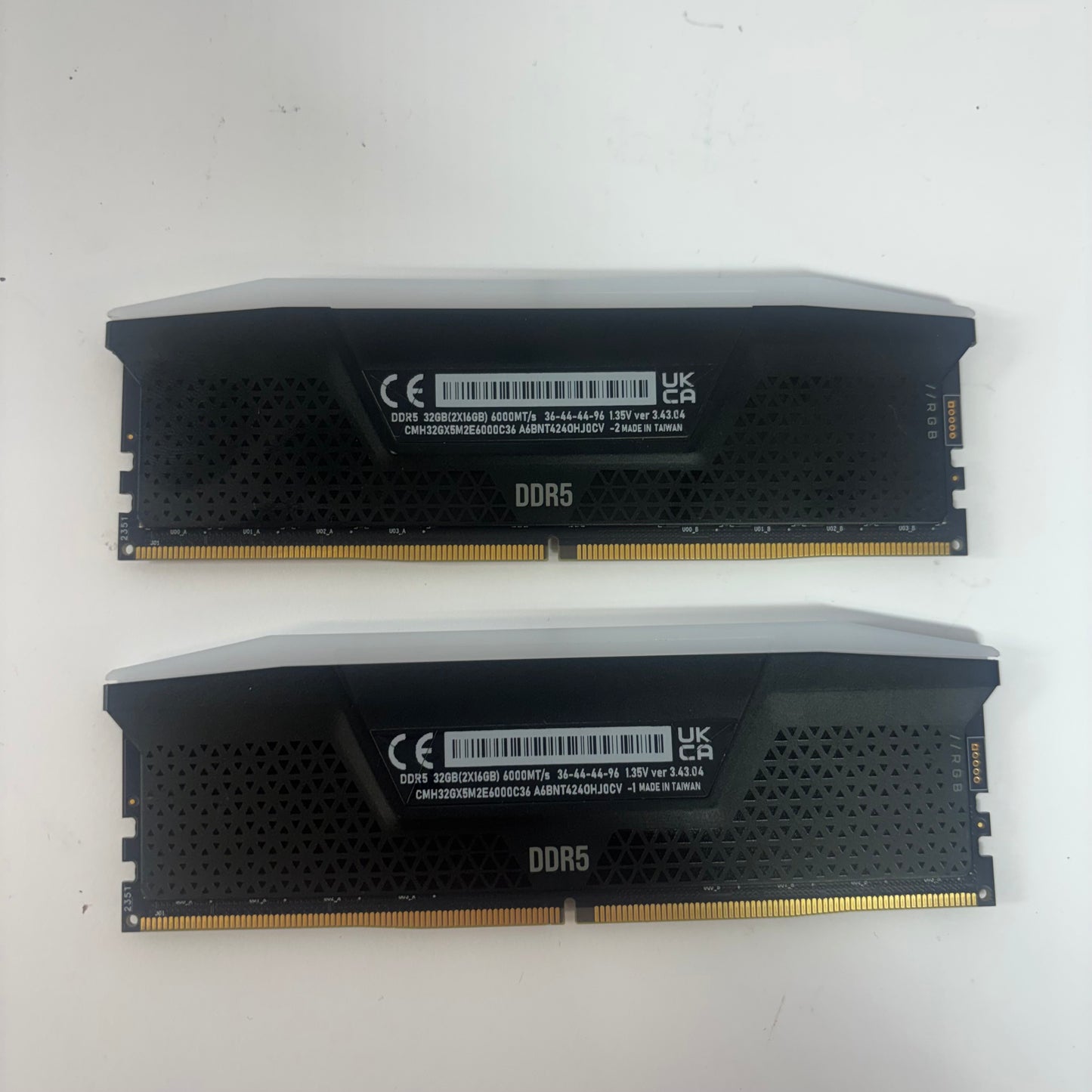 Corsair Vengeance RGB 32GB (2x16GB) RAM DDR5 6000MT/s Gaming RAM
