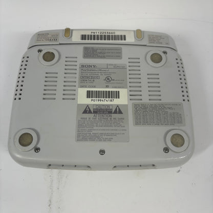 Sony PS One PS1 Mini White Console Gaming System SCPH-1001 With Screen