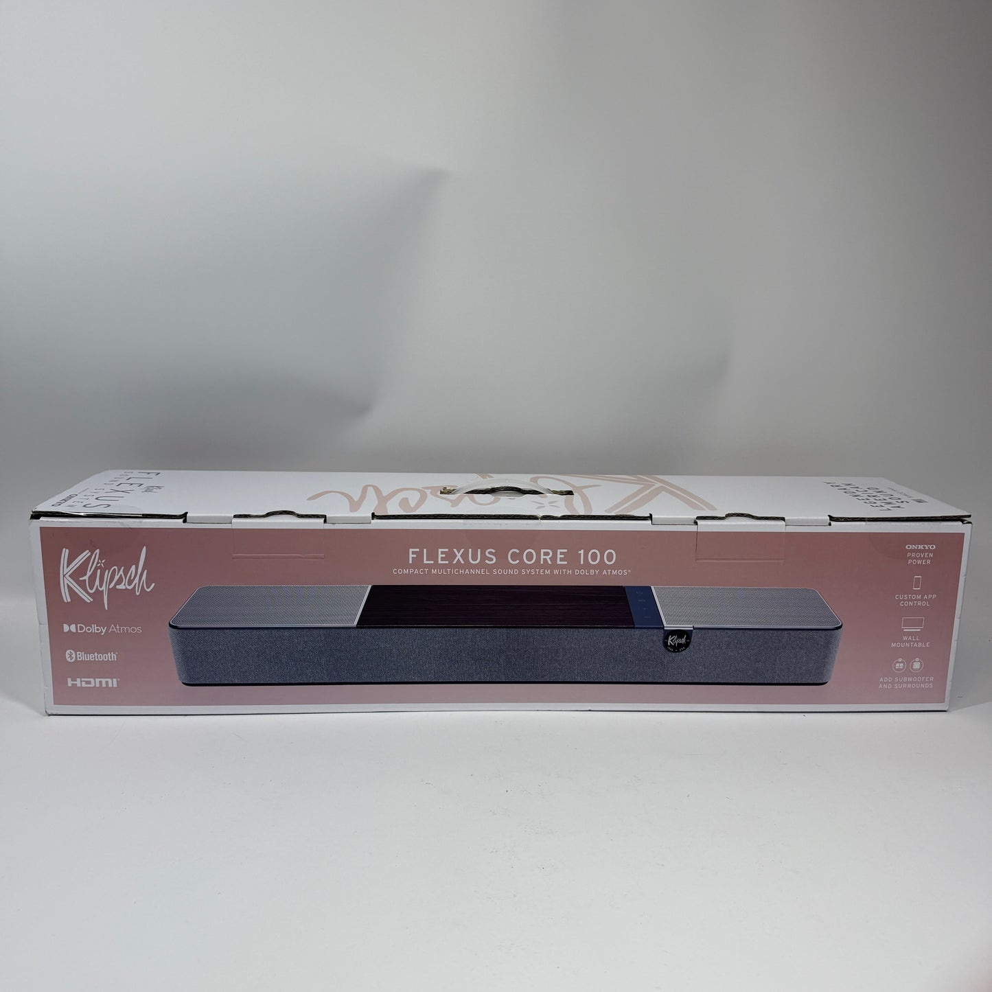 New Klipsch Flexus Core 100 Compact Multichannel Sound System with Dolby Atmos