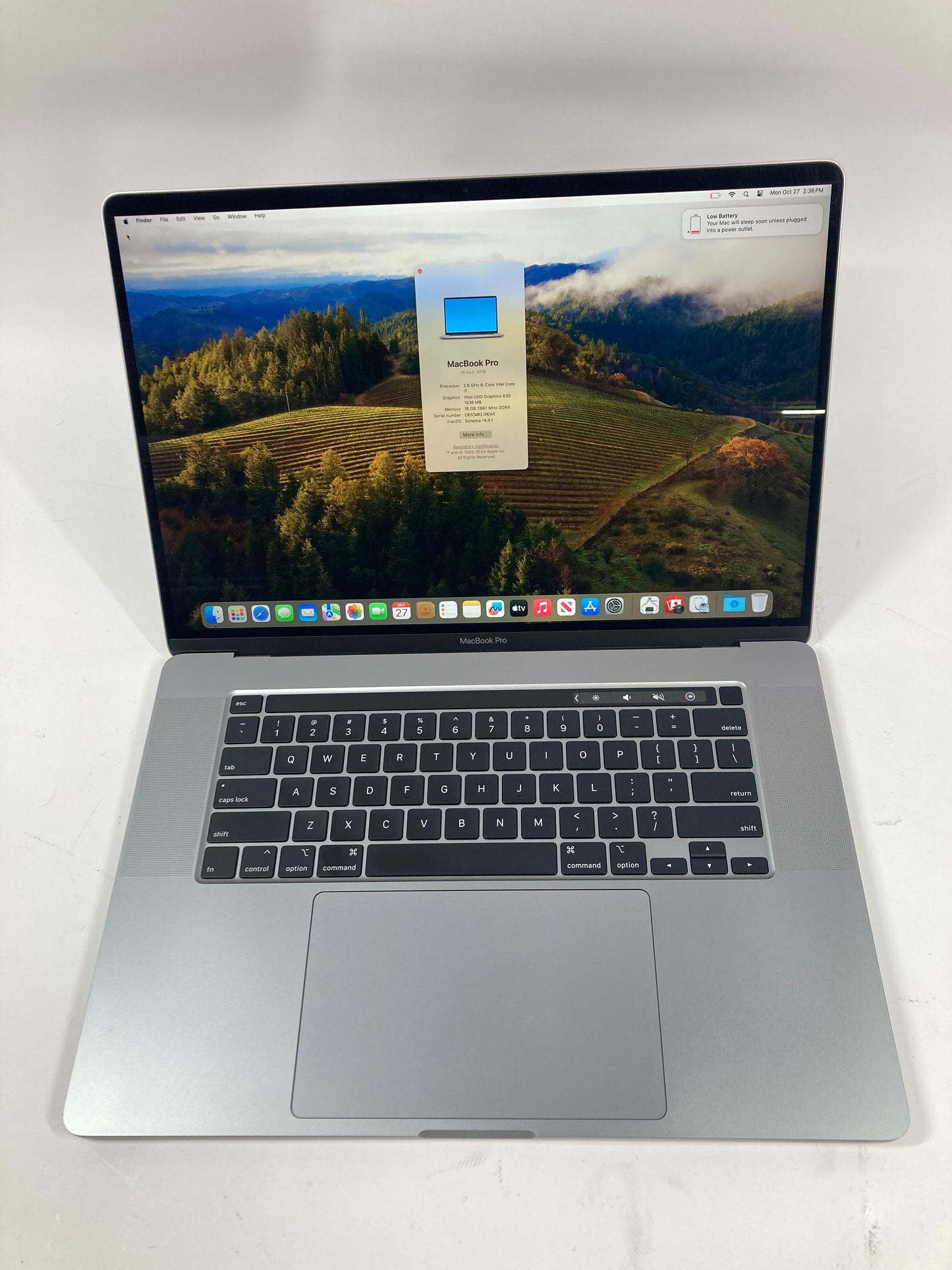 2019 Apple MacBook Pro 16" i7 2.6GHz 16GB RAM 1TB SSD Space Gray A2141 Scratches Dents