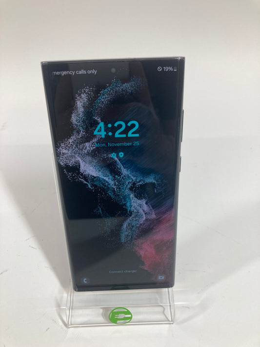 Unlocked Samsung Galaxy S22 Ultra 12GB RAM 256GB SM-S908U1 Black