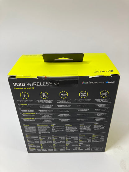 New Corsair VOID Wireless V2 Gaming Headset Black CA-9011379-WW