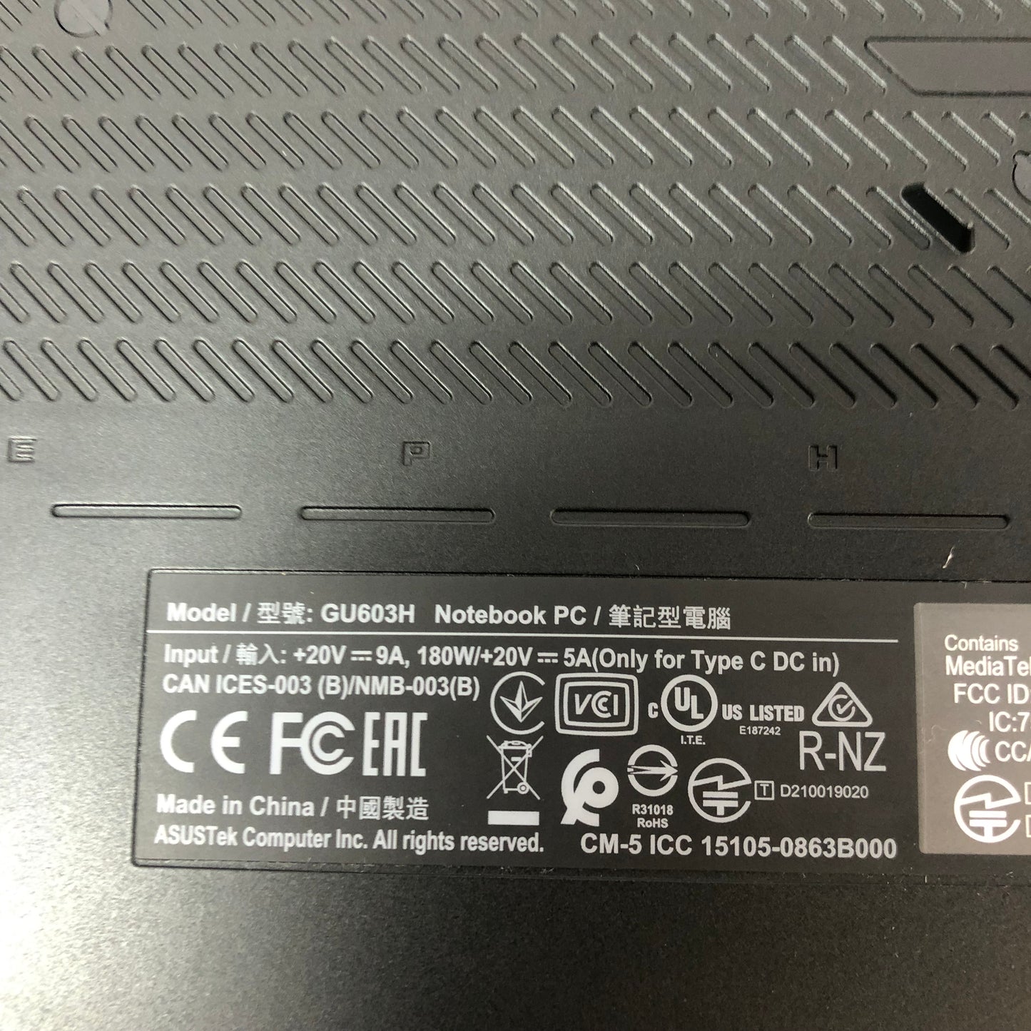 ASUS ROG Zephyrus G16 GU603H 16" i7-11800H 2.3GHz 16GB 512GB GeForce RTX 3050 Ti