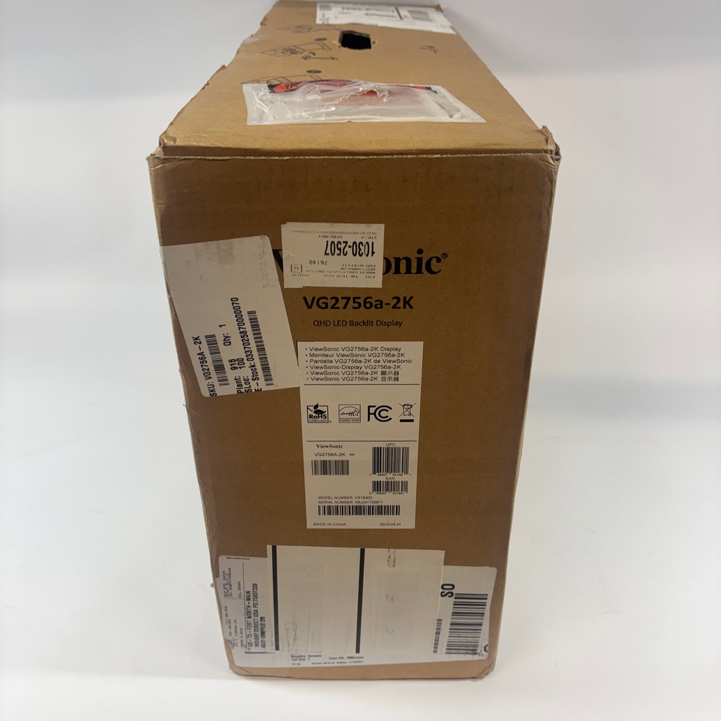 New ViewSonic 27" VG2756A-2K QHD SuperClear IPS 60Hz LED Monitor