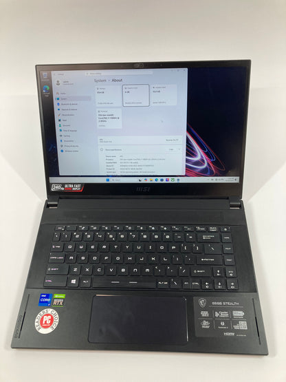 MSI Stealth GS66 MS-16V4 15.6" i7-11800H 2.3GHz 16GB RAM 1TB SSD RTX 3060 6GB