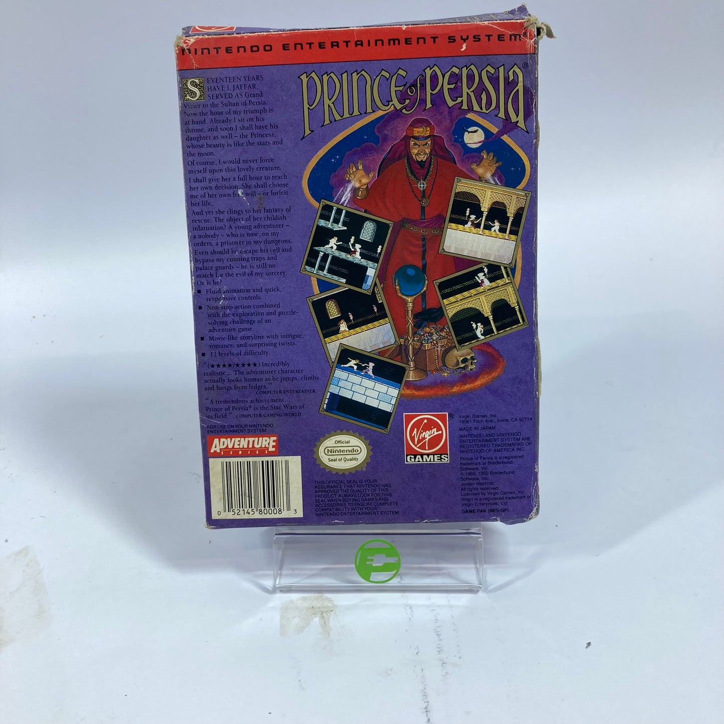Prince of Persia (Nintendo NES, 1992) CIB