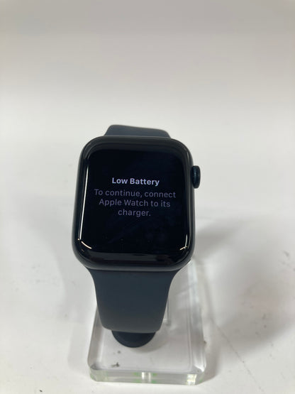 Unlocked Apple Watch SE 2nd Gen 44MM Black Aluminum Black Sport Band MNU03LL/A