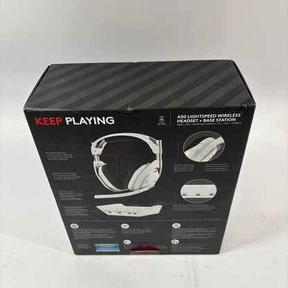 New Logitech A50 Wireless + Base Station White
