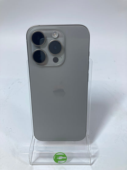 Unlocked Apple iPhone 15 Pro 128GB Natural Titanium MTQP3LL/A