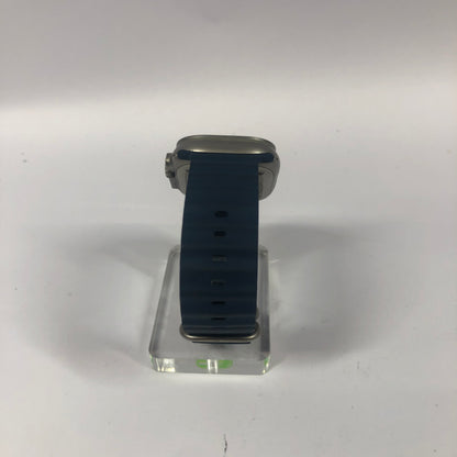 Unlocked Apple Watch Ultra 2 49MM Natural Titanium Blue Ocean Band A2986