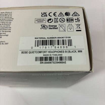 New Bose QuietComfort Black 884367-0100