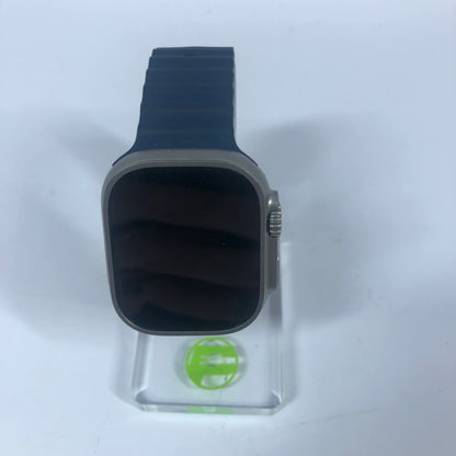 Unlocked Apple Watch Ultra 2 49MM Natural Titanium Blue Ocean Band A2986