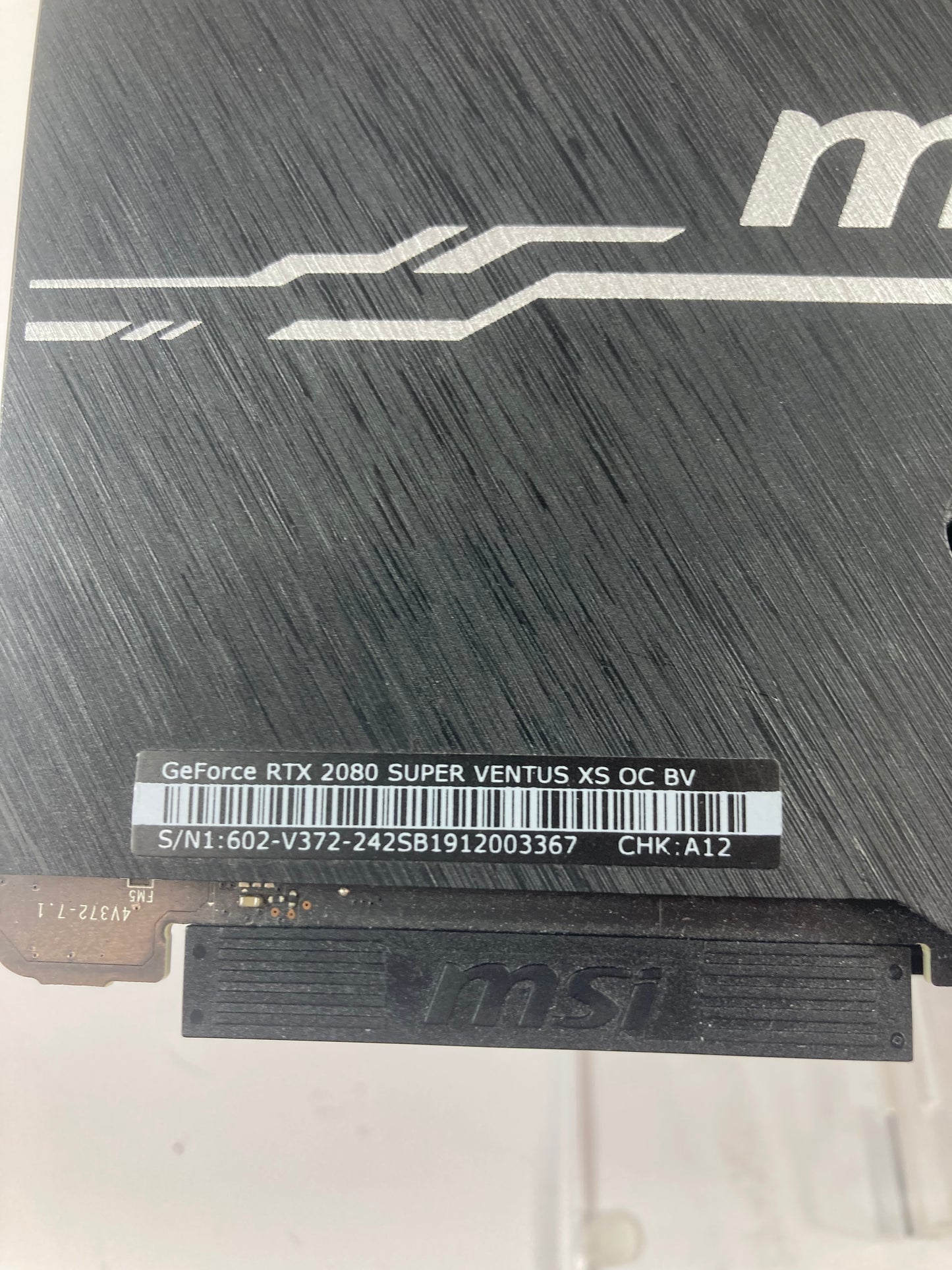 MSI GeForce RTX 2080 Super 8GB GDDR6 XS OC BV
