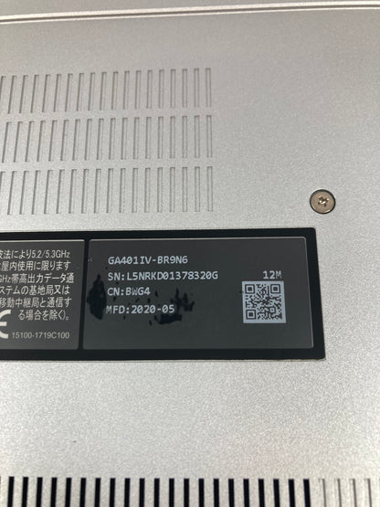 Asus ROG Zephyrus G14 GA401IV 14" Ryzen 9 4900HS 16GB 1TB GeForce RTX 2060 Max-Q