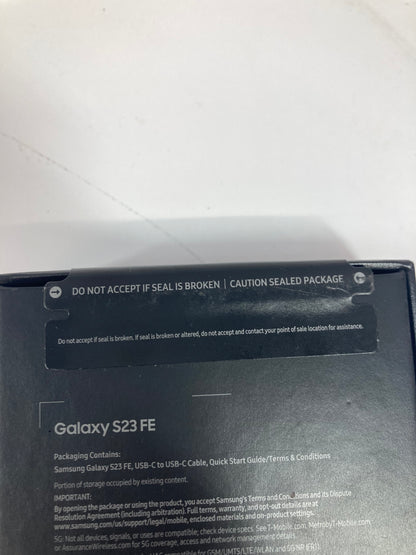 New T-Mobile Samsung Galaxy S23 FE 8GB RAM 128GB SM-S711U1 Graphite
