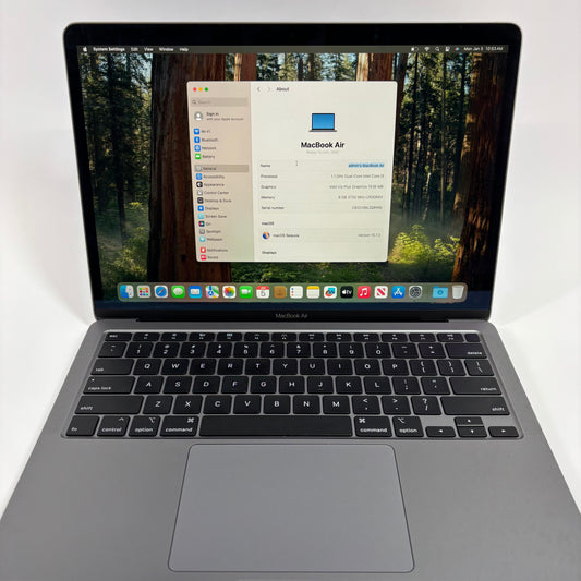 2020 Apple MacBook Air 13.3" i3 1.1GHz 8GB RAM 128GB SSD Space Gray A2179