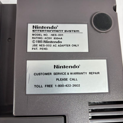 Nintendo Entertainment System NES-001 Gray Action Set CIB