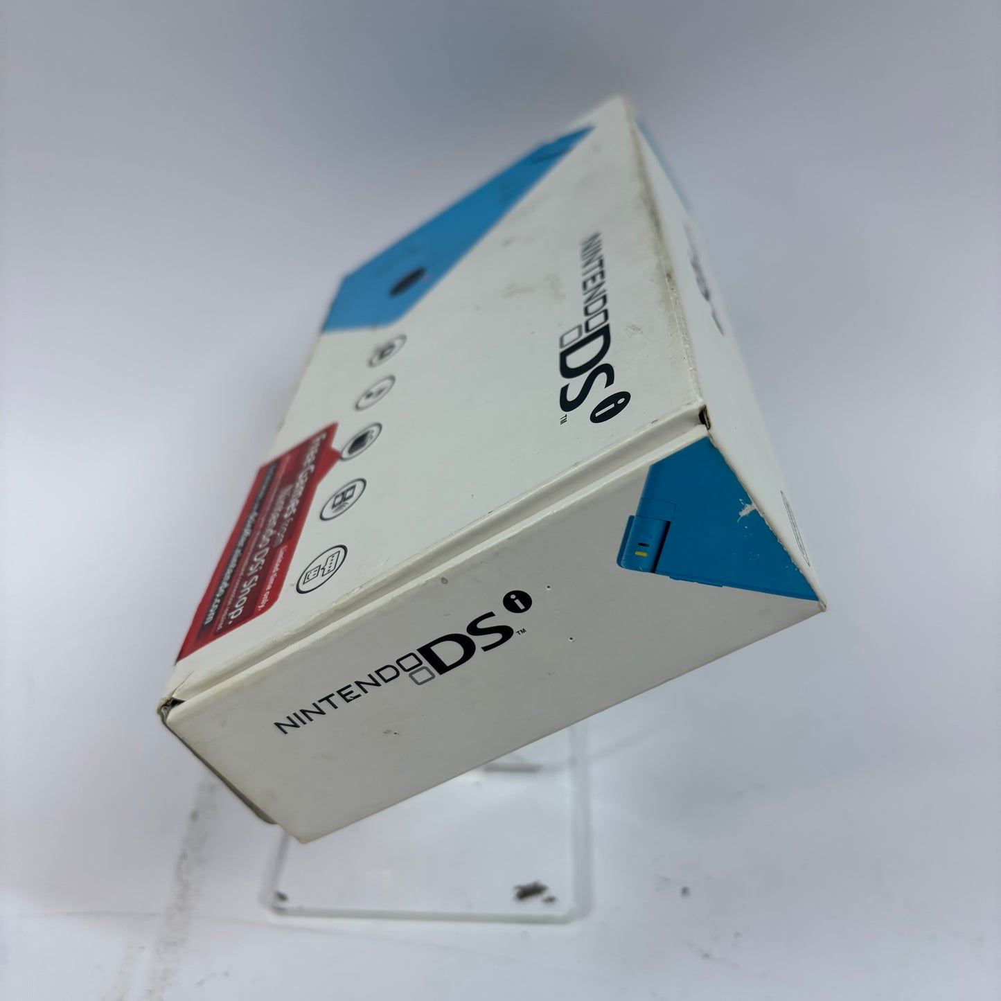 New Nintendo DSi DSi Handheld Game Console TWL-001 Aqua Blue Open Box