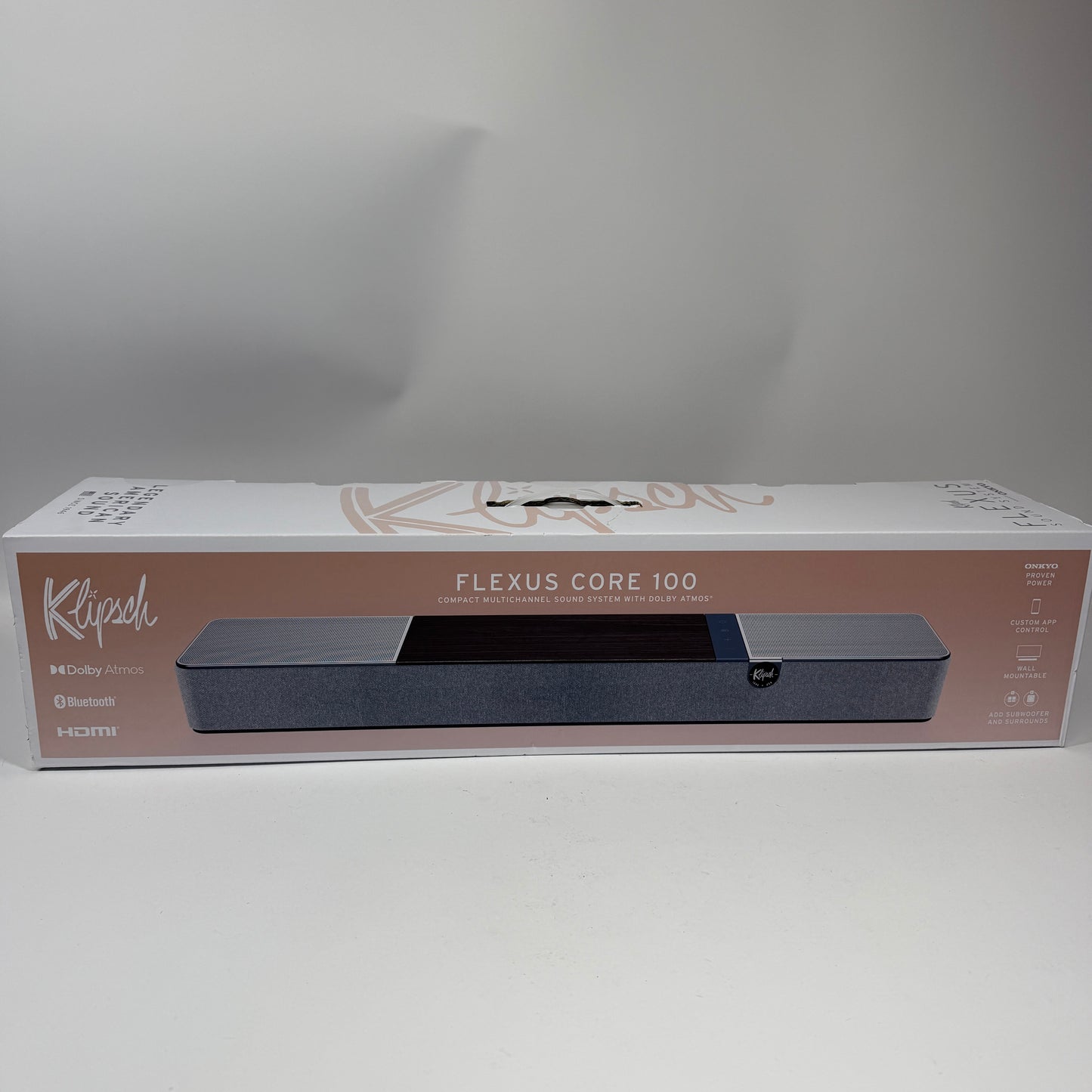 New Klipsch Flexus Core 100 Compact Multichannel Sound System with Dolby Atmos