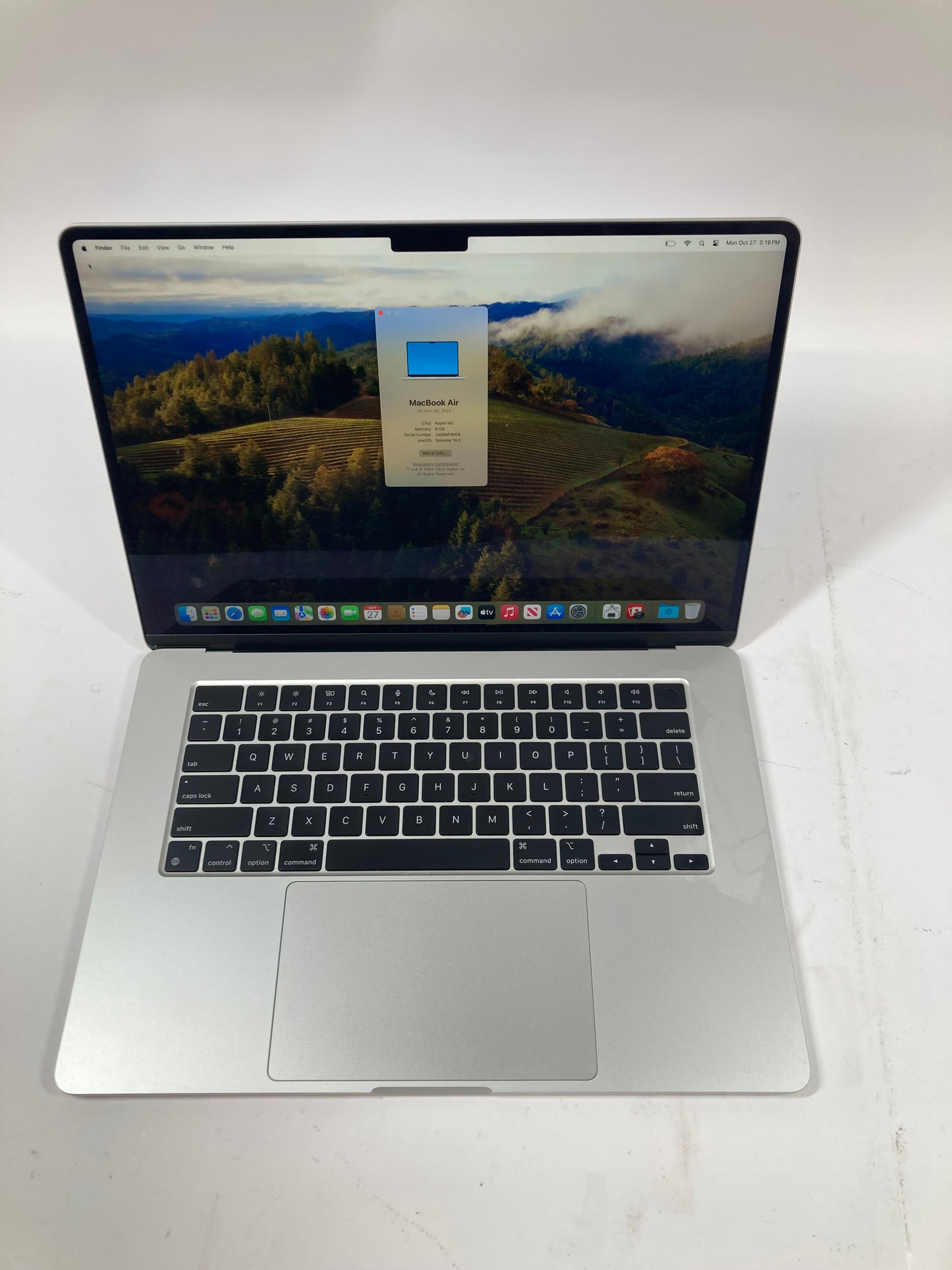 2023 Apple MacBook Air 15" M2 10C GPU 3.5GHz 8GB RAM 256GB SSD MQKR3LL/A