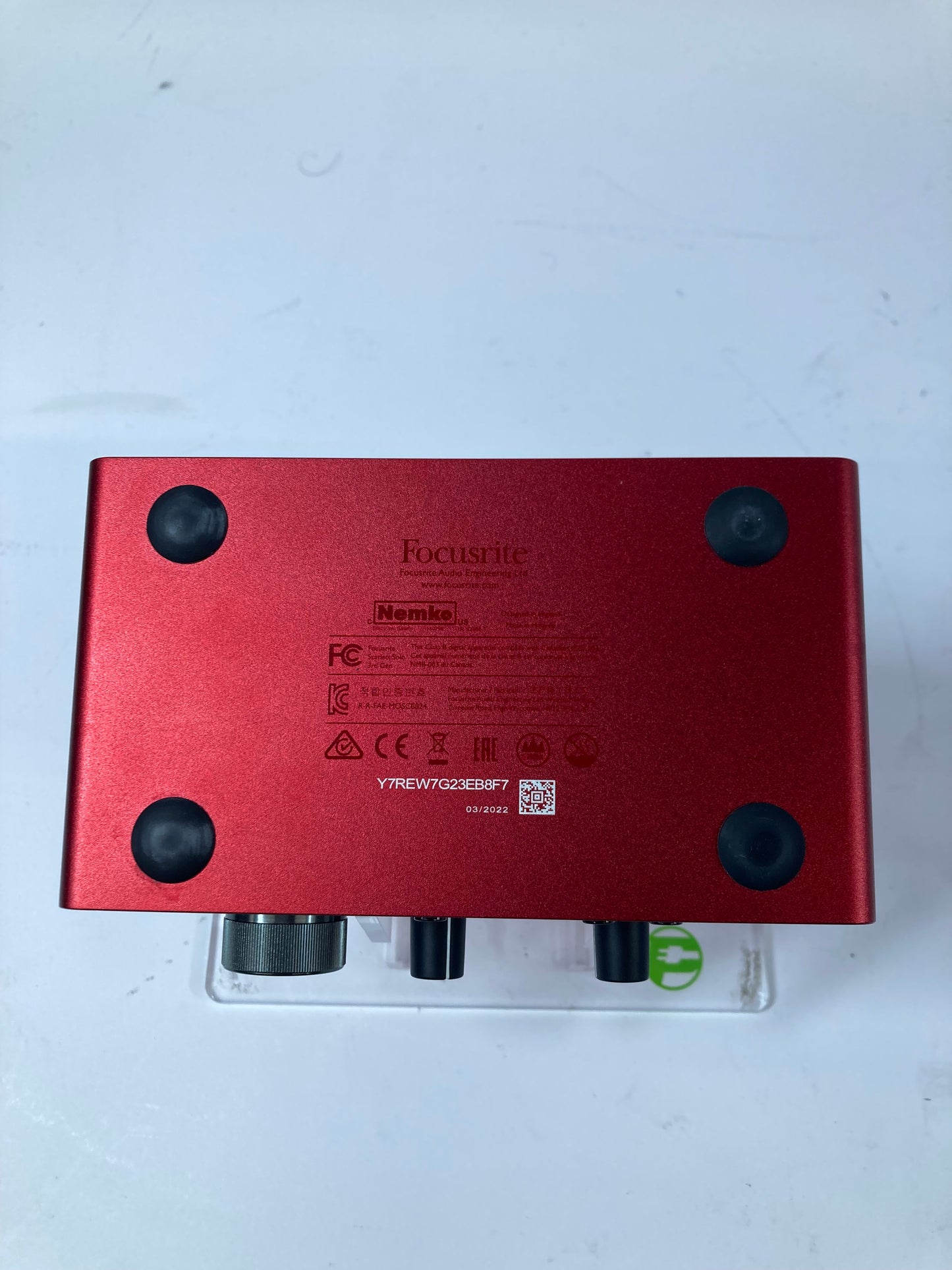 Focusrite Scarlett Solo Gen 3 USB Audio interface MOSC0024