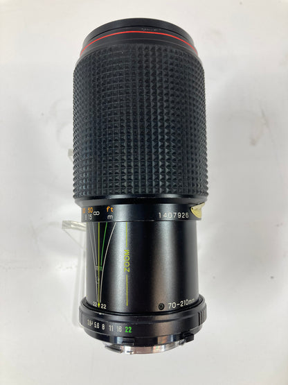 Promaster Spectrum 7 70-210mm f/3.8 For Minolta MD Lens