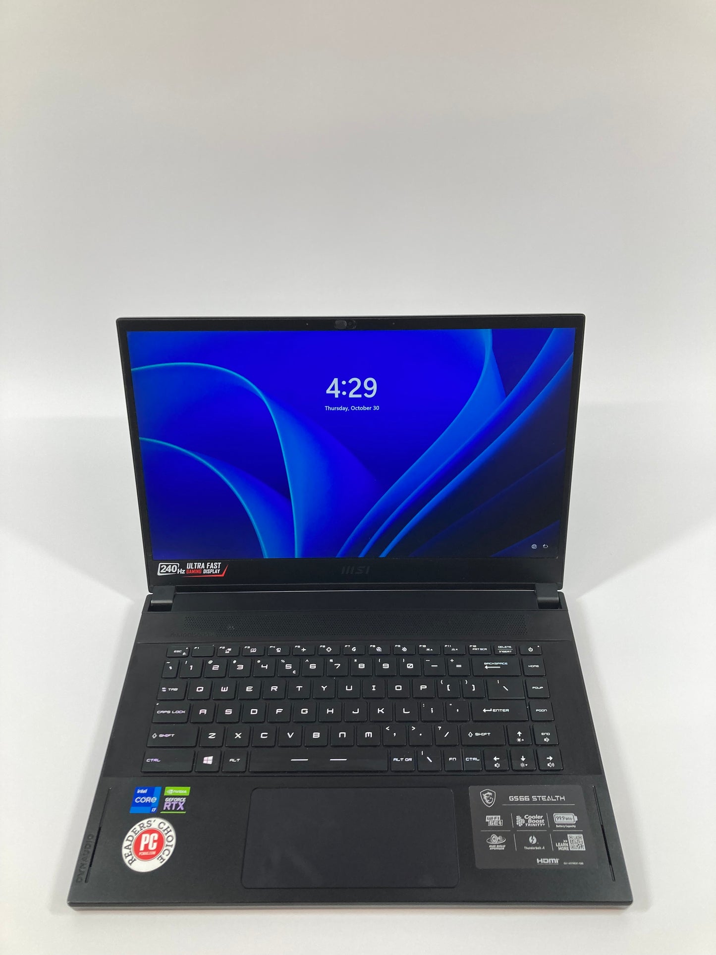 MSI Stealth GS66 MS-16V4 15.6" i7-11800H 2.3GHz 16GB RAM 1TB SSD RTX 3060 6GB