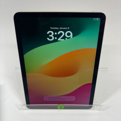 WiFi Only Apple iPad Air 5th Gen 64GB Silver MM9F3LL/A With Case