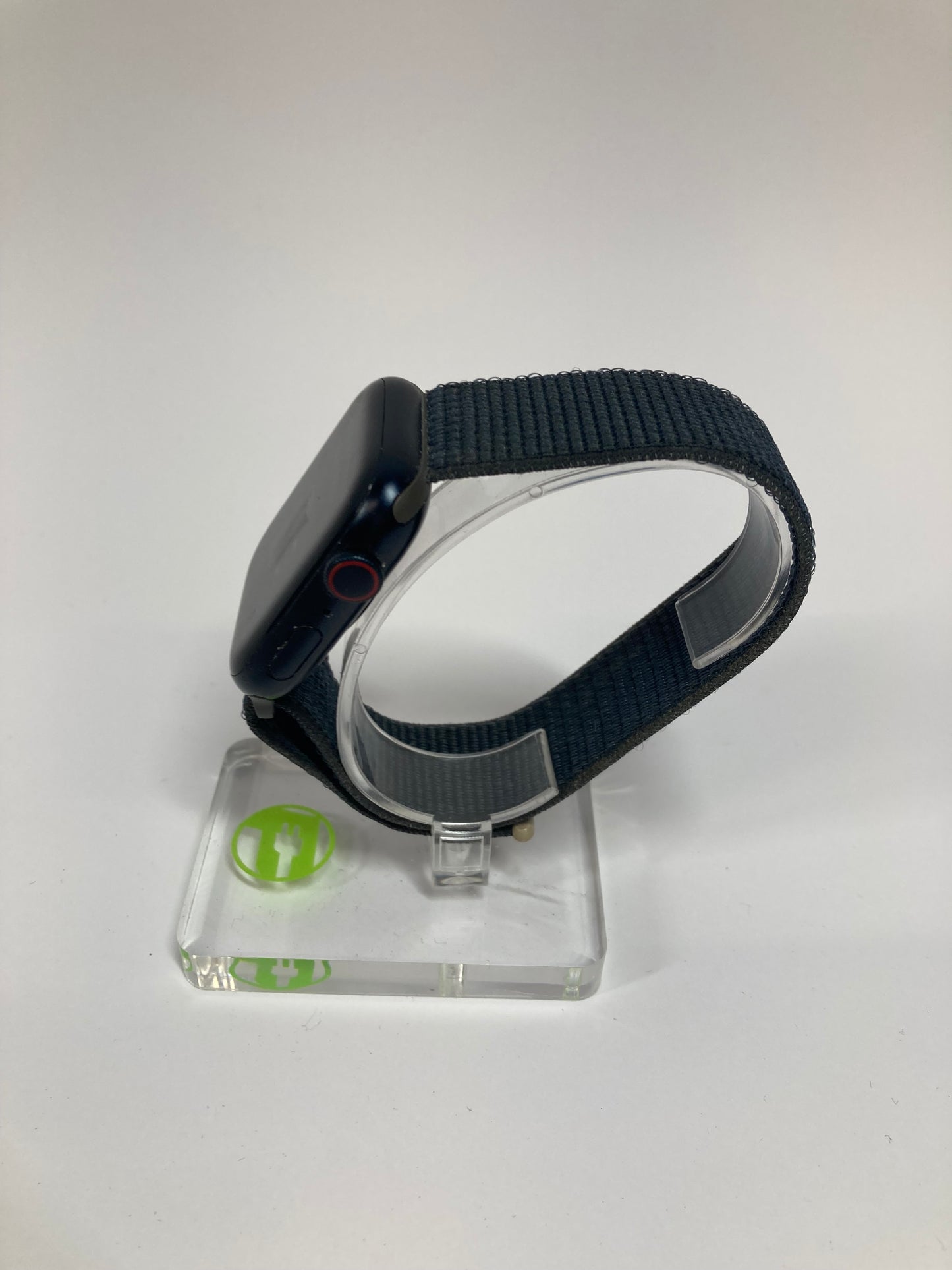 Unlocked Apple Watch Series 9 45MM Midnight Stainless Steel Deep Navy Sport Loop