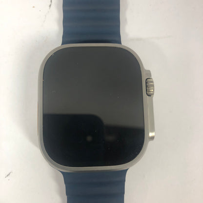 Unlocked Apple Watch Ultra 2 49MM Natural Titanium Blue Ocean Band A2986