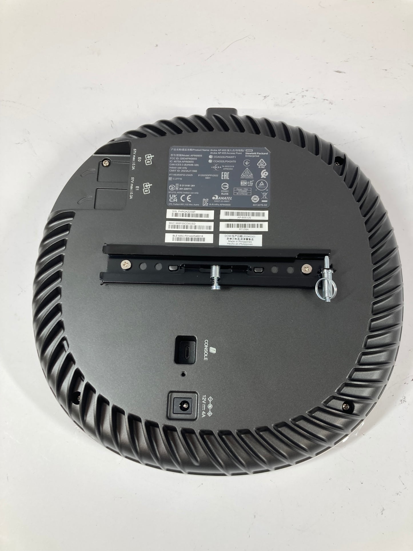 New Aruba AP 655 Wi-Fi 6E Campus Access Point APIN0655