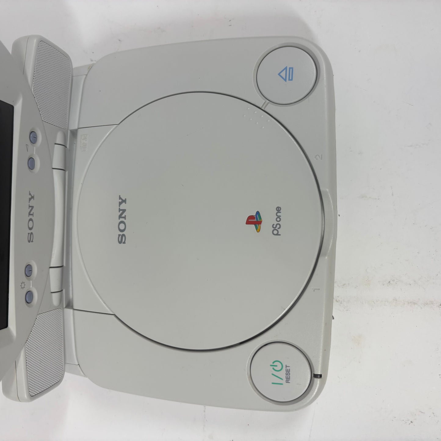 Sony PS One PS1 Mini White Console Gaming System SCPH-1001 With Screen