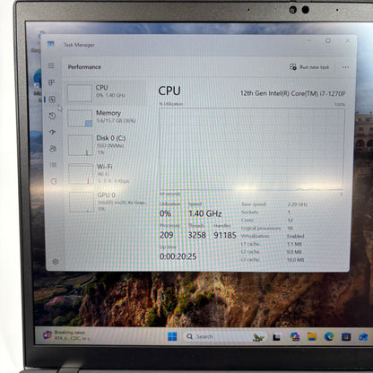 Lenovo ThinkPad P14S GEN 3 14" i7-1270P 2.2GHz 16GB RAM 512GB SSD